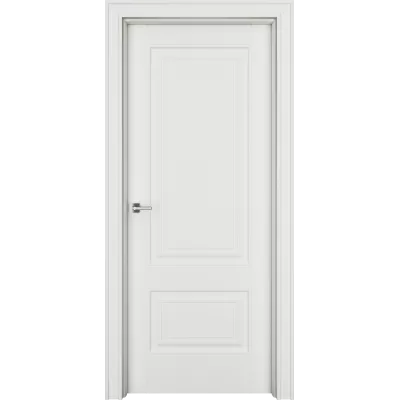 Дверь Офрам ДЕЛЬТА-2 глухая, эмаль молочно-белая RAL 9010